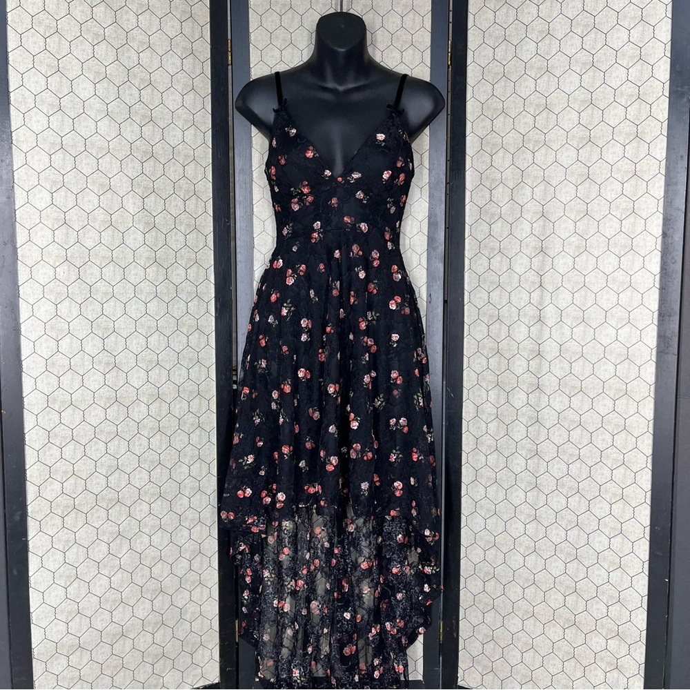 Disney Princess Floral High Low Lace Overlay Dress